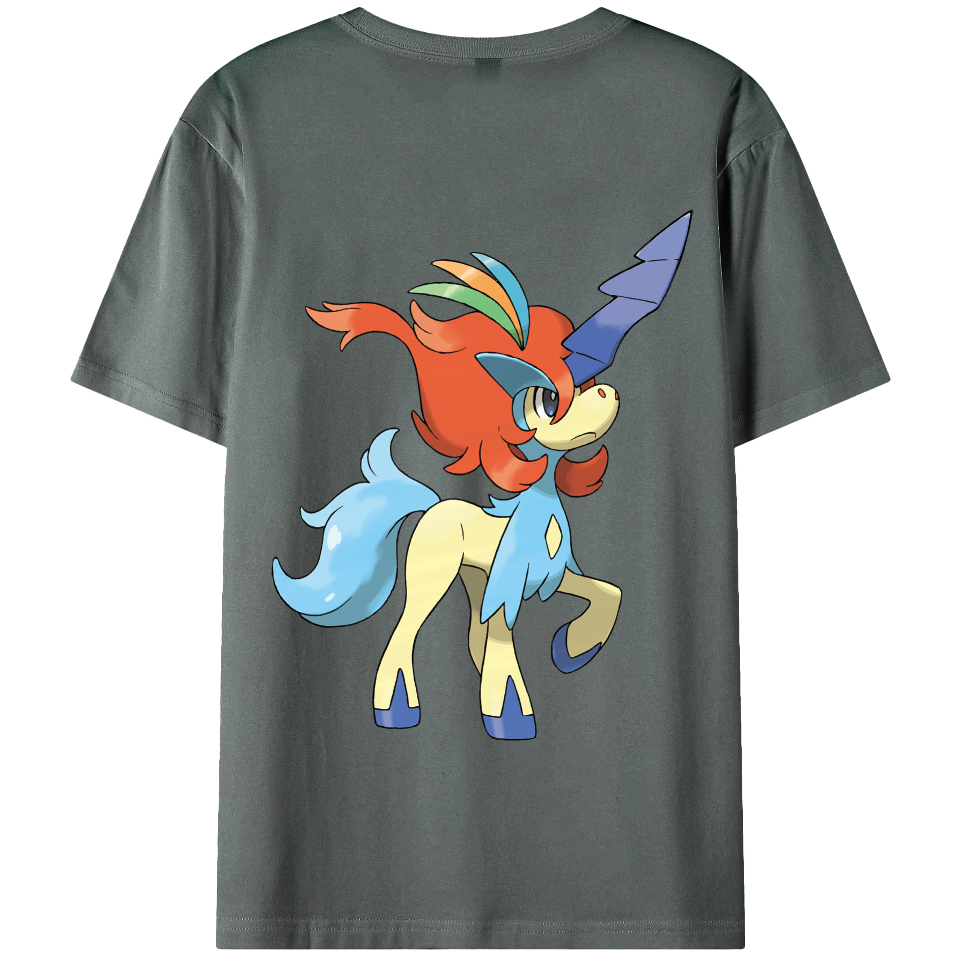 （画像用） ポケットモンスター Pokémon 綿100％半袖Tシャツ（背面プリント）
